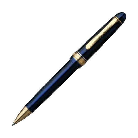 PLATINUM #3776 Century Ballpoint Pen, Chartres Blue, BNB-5000#51 - Capturing Fountain Pen Design, Subtle Translucent Chic Color, Oil-Based Ink, 0.8mm