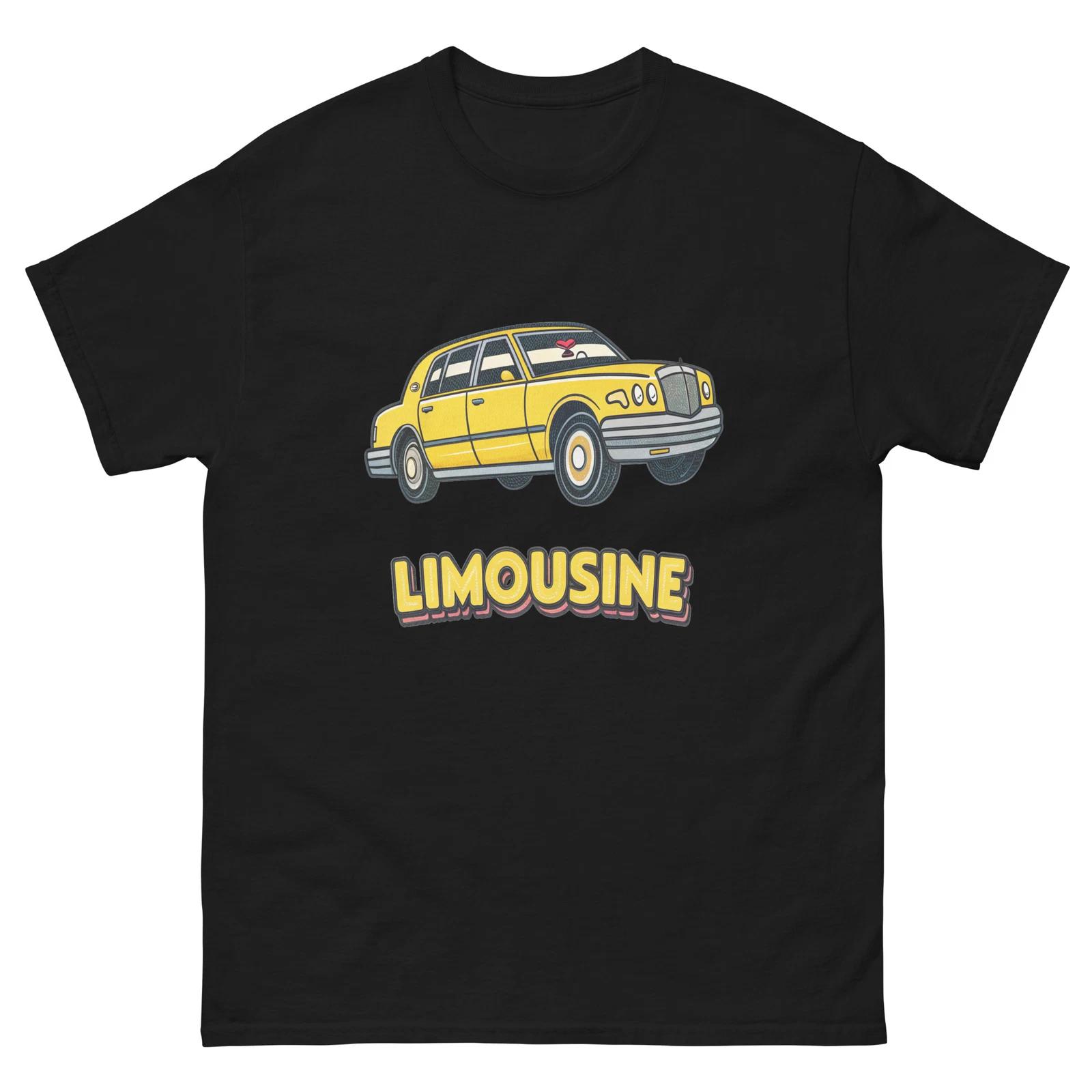 Limousine Transportation Vehicle Illustration T-Shirt 3XL