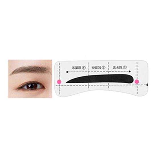 1 Set Eyebrow Stencil Sticker Disposable Brow Shaper Drawing Guide Tools DIY Women Beginner Eyebrow Shaping Template 4