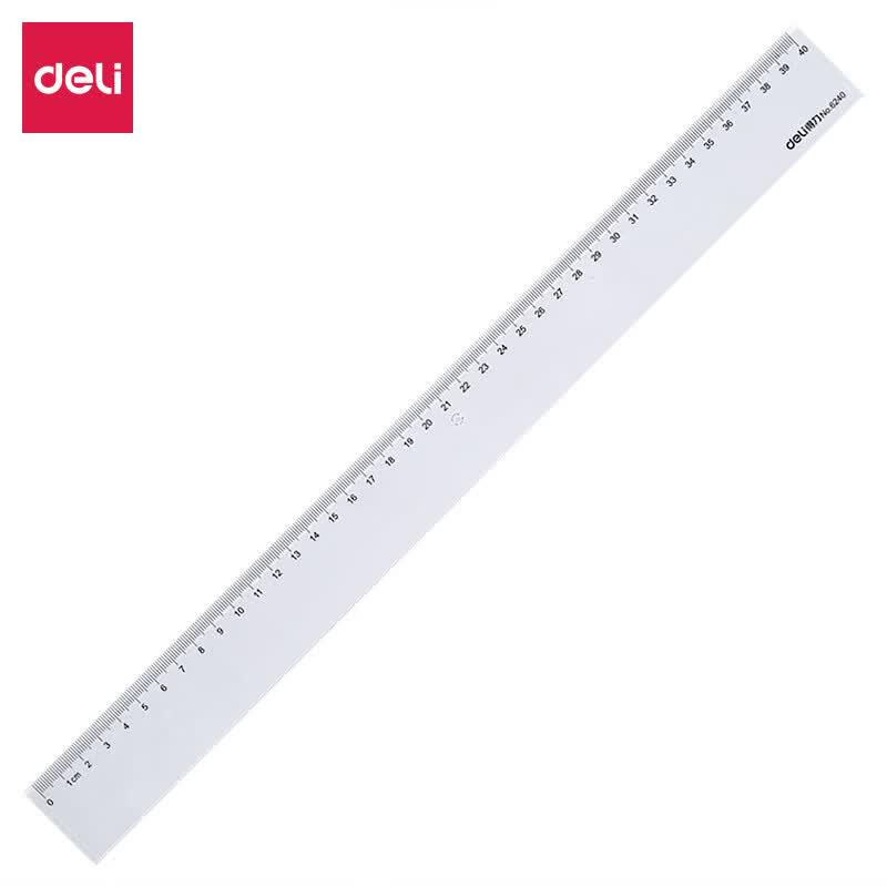 Deli 40cm Plastic Straight Ruler