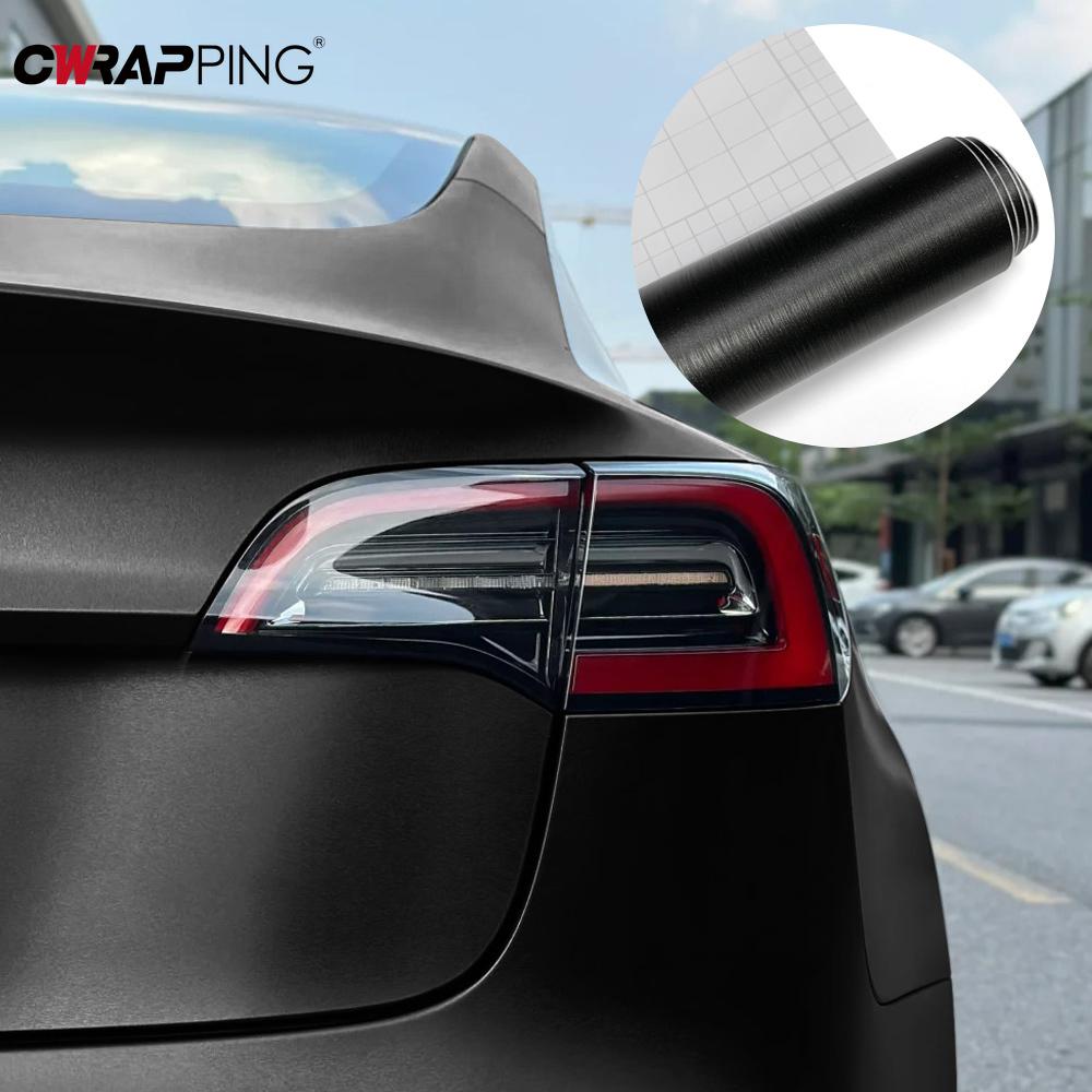 Brushed Aluminum Vinyl Film Bubble-free Car Stickers Waterproof Creative Stickers Car Accessories Self-adhesive Film Vinyl Film