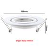 2/6/10PCS New Design GU10 Socket Recessed Aluminum Frame MR16 Base Spotlight Fitting No Adjustable MR16 GU10 Bulb Trims Fixture