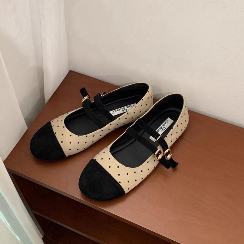 Fashion SUOJIALUN 2025 New Brand Women Flat Shoes Fashion Round Toe Ladies Elegant Mary Jane Shoes Soft Flat Heel Dress Boat Shoes