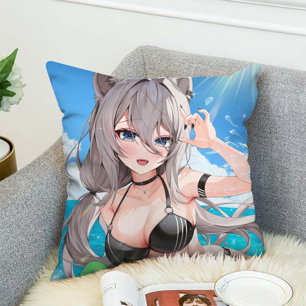 Anime S-Shishiro Botan Pillow Case For Car Sofa Decorative Home Double-sided Print Plush Square Throw Pillow Cushion Cover