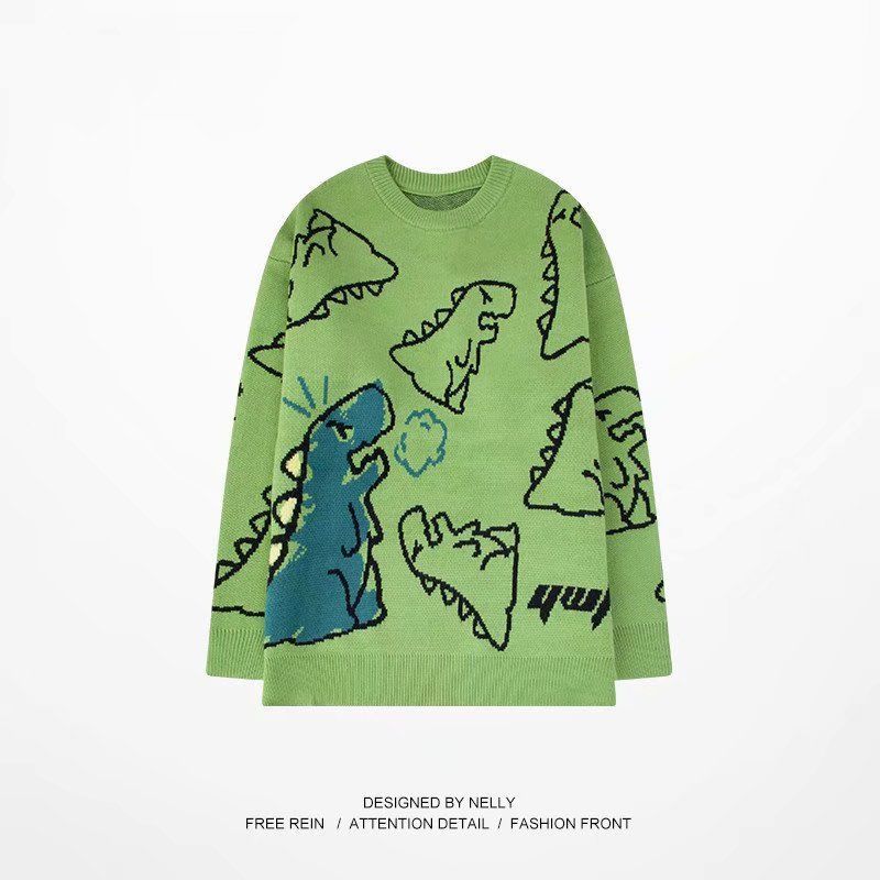 

Новая свободная верхняя одежда - ленивый корейский свитер, вязаный свитер, короткий толстый свитер, который могут носить мужчины и женщины M