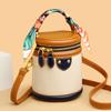 Handbag Women's New Fashion Shoulder Bag Crossbody Bag Versatile Cylinder Bag