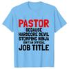 Pastor Cool Křesťanská trička pro muže Letní streetové oblečení Krátký rukáv Manžel Přítel Narozeninové dárky Tričko Pánské oblečení