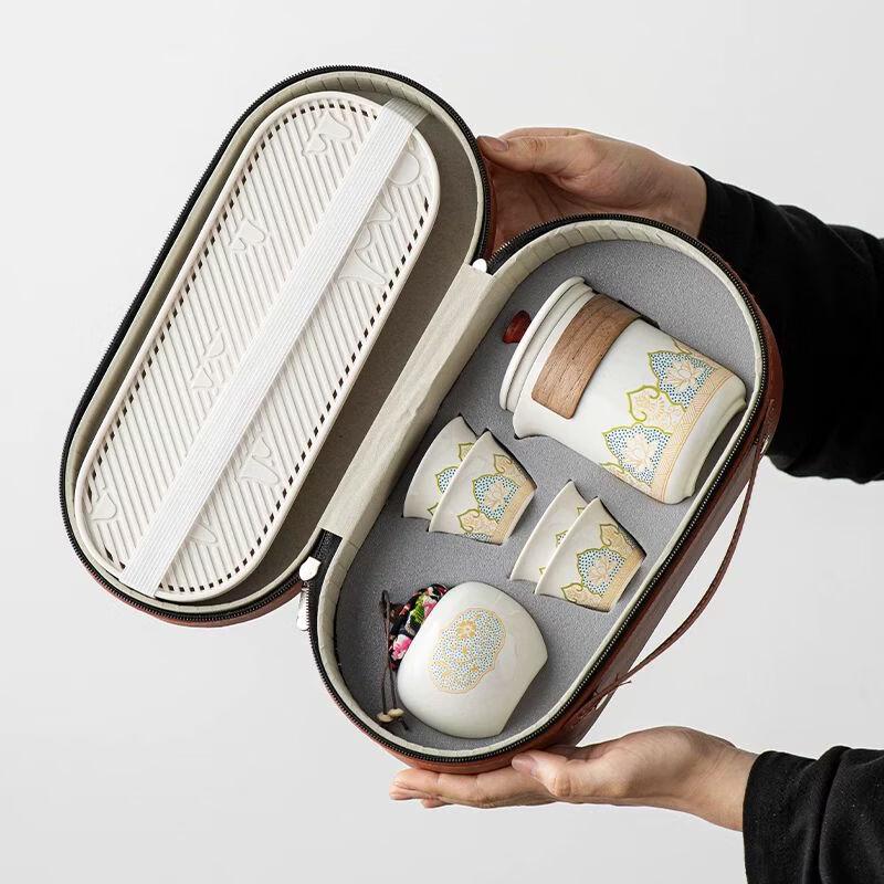Portable Ceramic Travel Tea Set