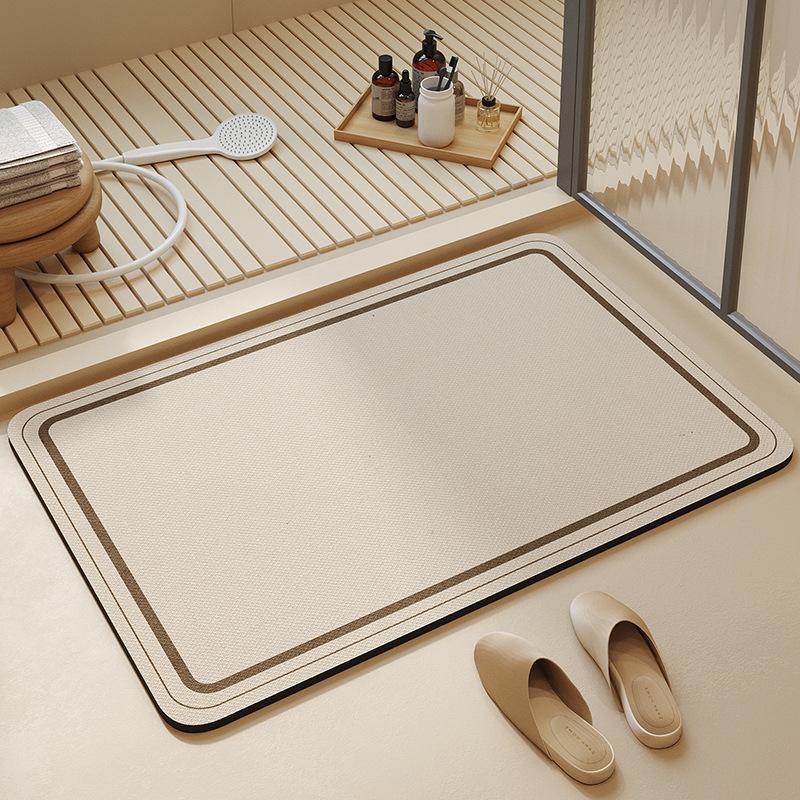 Bathroom Carpet, Bathroom, Bathroom Floor Mat, Non-Slip And Strong Absorbent Toilet, Bathroom At The Door, Diatom Mud Quick-Drying Foot Pad