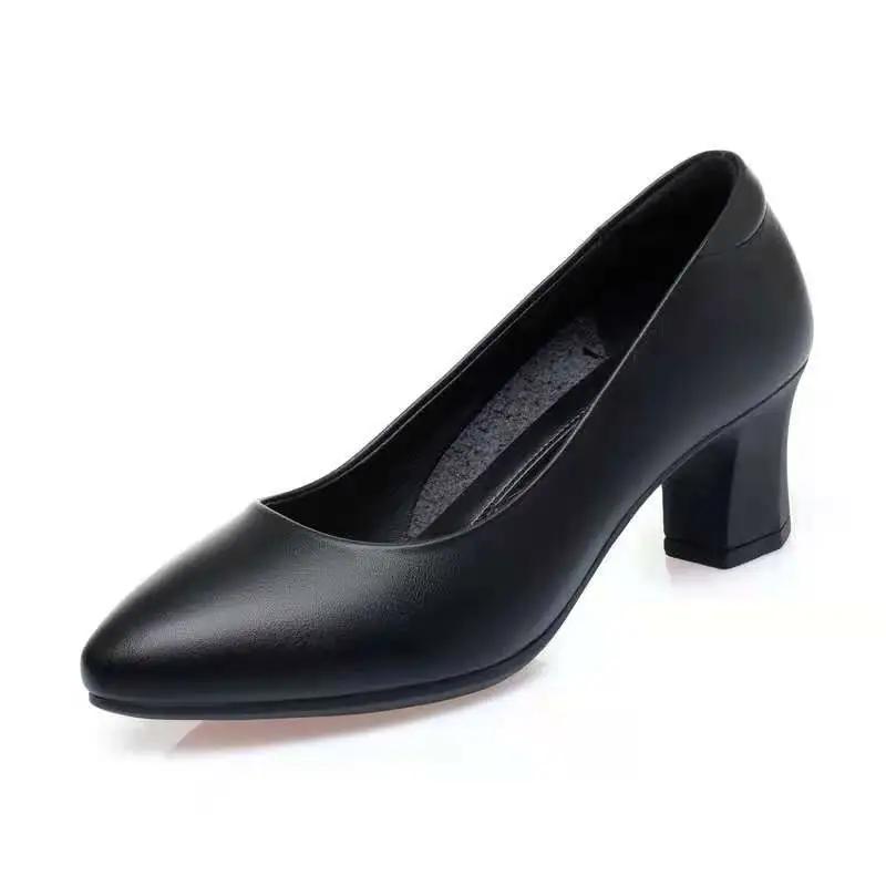 women classic high quality bow tie floral spring slip on square heel shoes zapatos de mujer lady cool heel pumps ab402