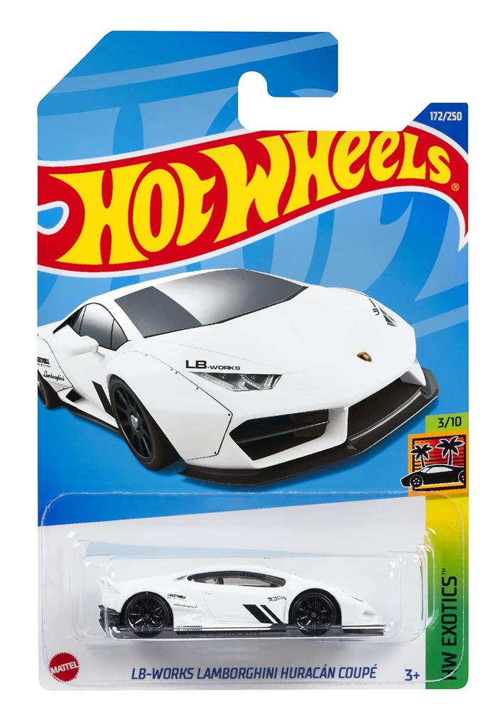 Hot Wheels Basic Car LB Works Lamborghini Huracan Coupe 3 and HHF36 White Mini [Ages up]