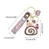 Cartoon Cat Cake Roll Keychain Jewelry Chic Cat Cake Roll Pendant Keyrings Phone Lanyard Key Chain Charm for Bag Purse