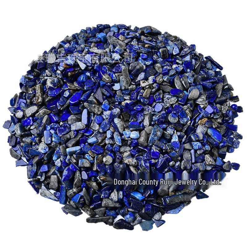 Afghanistan Lapis Lazuli Crushed Stone: Raw Decorative Stone for Fish Tank, Gardening, Mandala, Gemstones, Ornaments 3-5mm, 100g