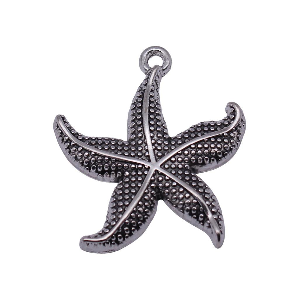 Starfish Charms Multi Color Metal Pendants For Beach Themed DIY Jewelry Accessories