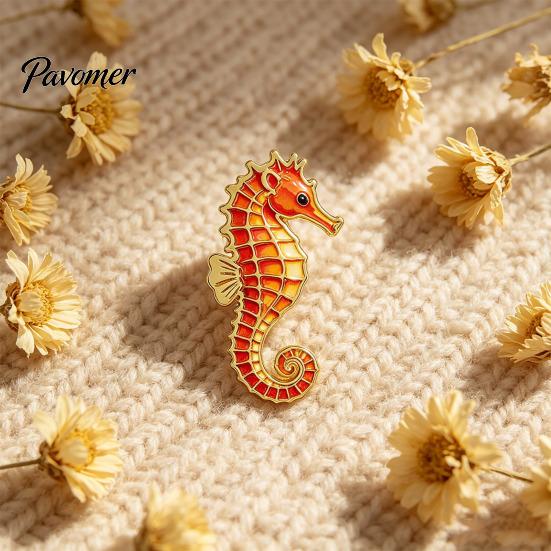 Metal Octopus Badge Cartoon Sea Animal Brooch, Dolphin Whale Seahorse Enamel Decorative Pin Pin, Hats Bags Scarves Clothes Accessory Ocean Brooch