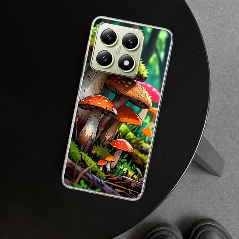 Colorful Mushroom Phone Case Cover for Xiaomi Redmi Note 15 14 13 12 11 Pro Plus 14S 12S 11S 11T 11E 10S 10 Customized Fundas Re