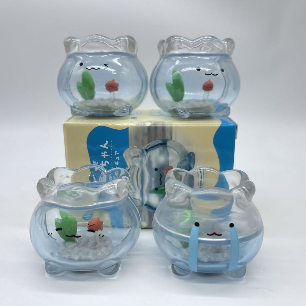 Latest Product In Stock Transparent Small Transparent Goldfish Tank Jun Expression  Desktop Decoration Cute Birthday Present