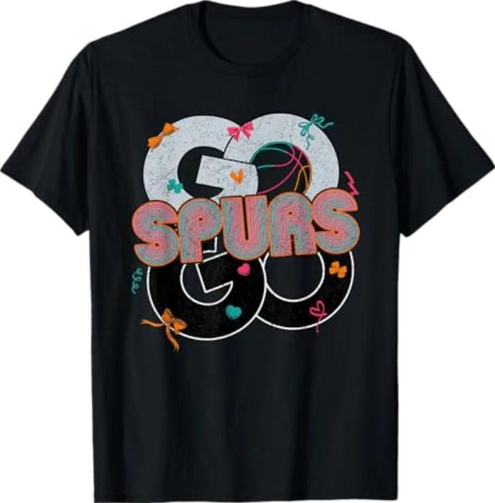 Vintage Go Spurs Goretro Fiesta Cheering Fan Team Spirit Tshirt S