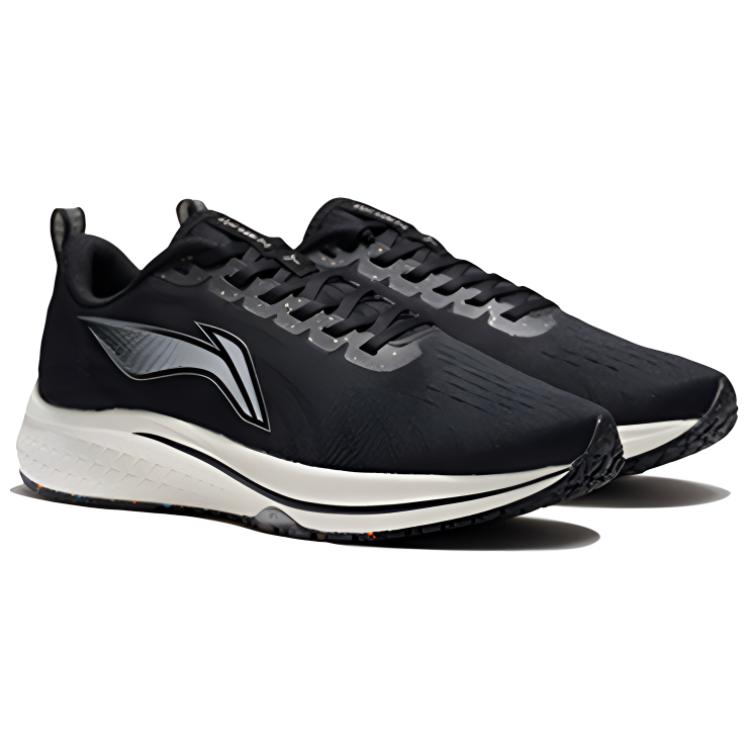 New LiNing Red Hare 5 Cushioning Anti Slip And Wear Resistant Low Top Running Shoes Women's Black Gray ARMS010-3