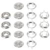 100 Stück Fünf-Zacken-Druckknöpfe Dünne Stoffbefestiger Ideal zum Nähen Basteln Kleiderreparatur 11 mm Druckknöpfe