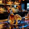 Carafa de Whiskey în formă de caracatiță, Sticlă de vin suflată 3D cu dop, 400ml Articol de bar realizat manual fără plumb, Decor creativ pentru bar Cadou pentru bărbați