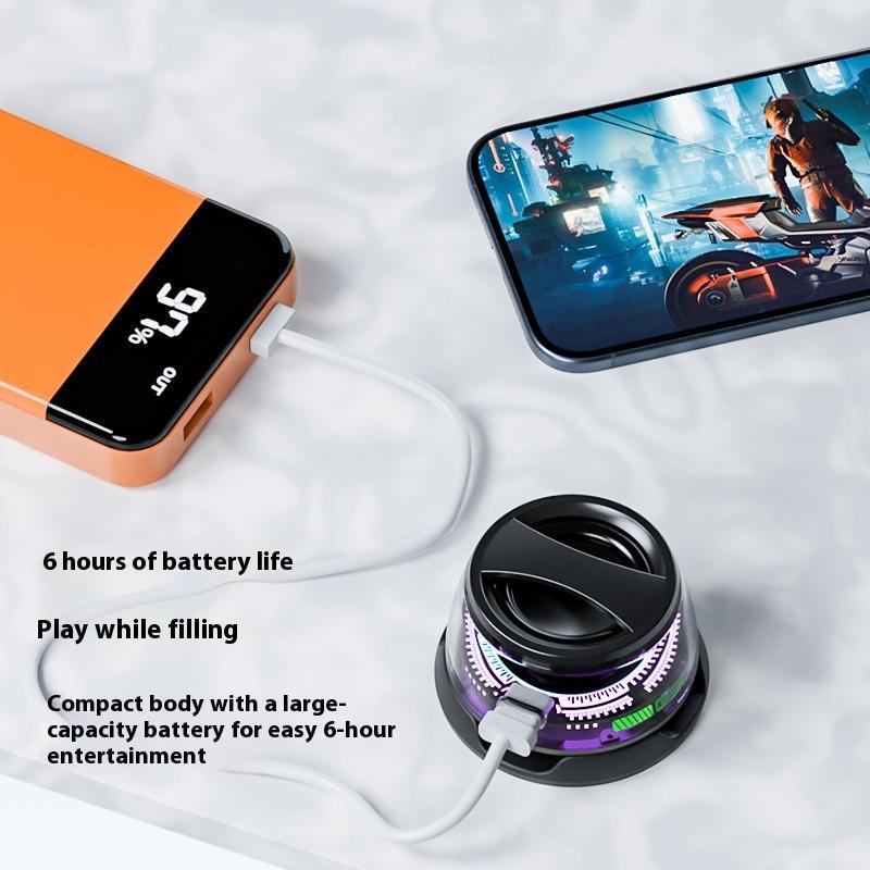 Wireless Bluetooth Small Speaker Mini Magnetic Stand Audio Outdoor Portable Desktop Mini Speaker