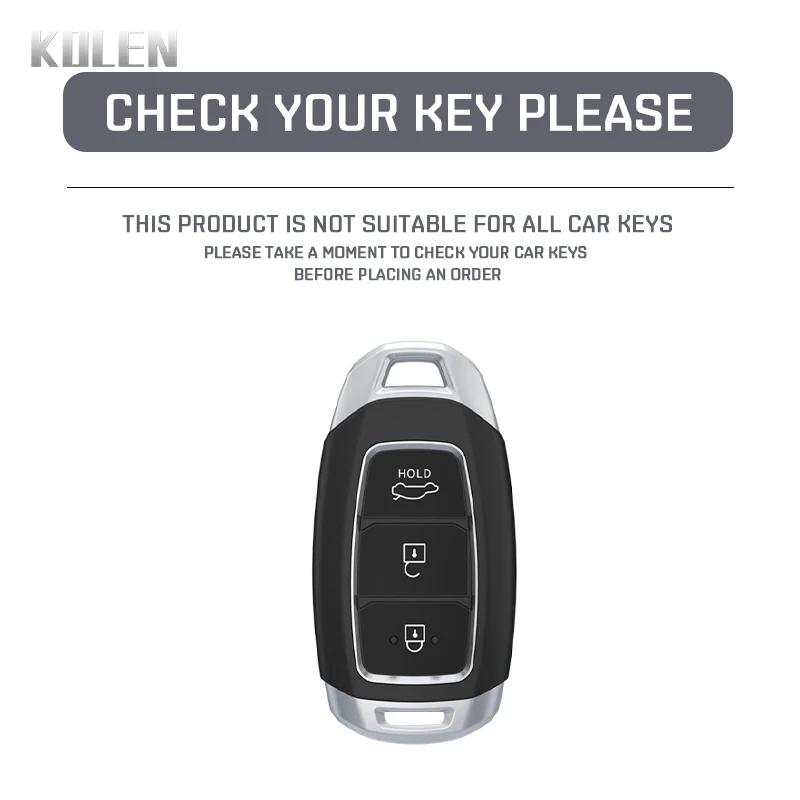 Fashion Tpu Car Key Case Cover For Hyundai Elantra Grandeur Accent Solaris Sonata Palisade Kona Creta I20 I30 Ix35 Ix25 Keychain