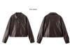 2025 Spring/Autumn Women's Genuine Lambskin Lapel Jacket - Trendy Short Casual Leather Coat