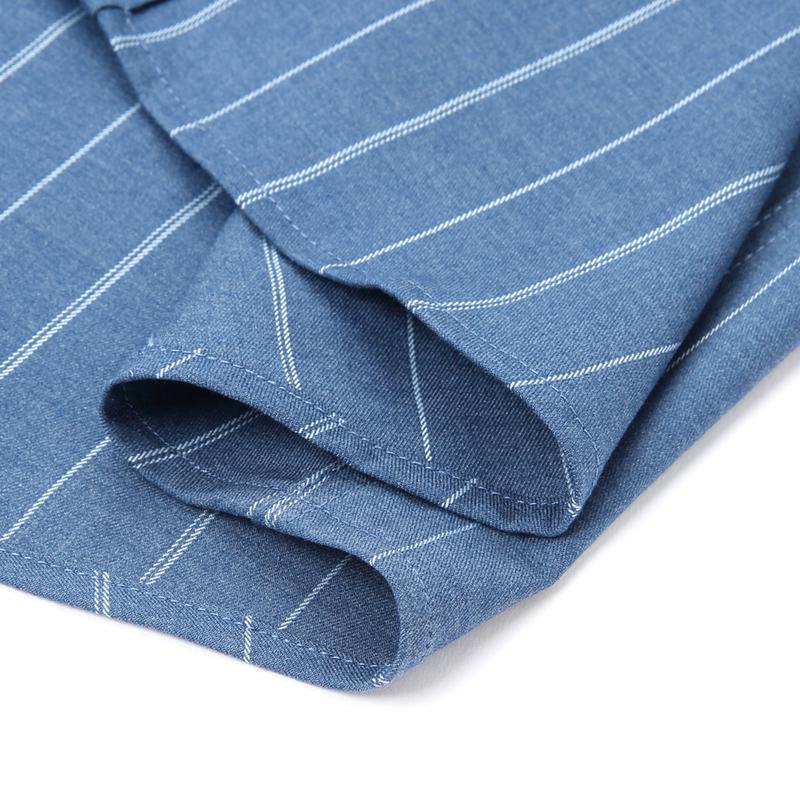 Business casual shirt men's long sleeved shirt with fashionable stripes