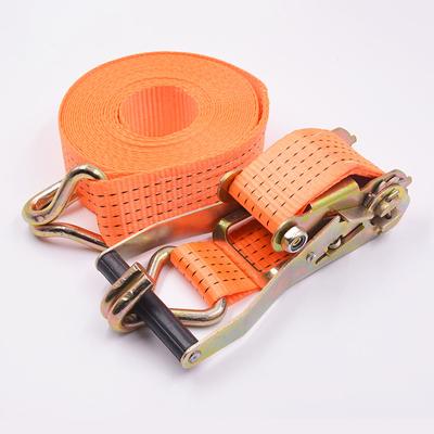 Correa de amarre ajustable y segura para transportar equipaje de forma segura Correa de trinquete para carga delantera de automóviles y camiones de alta resistencia con hebilla de metal