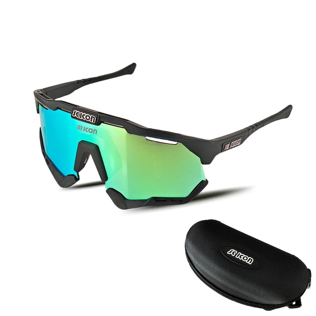 Lunettes de cyclisme polarisées unisexes - Haute définition, Protection solaire coupe-vent pour le vélo