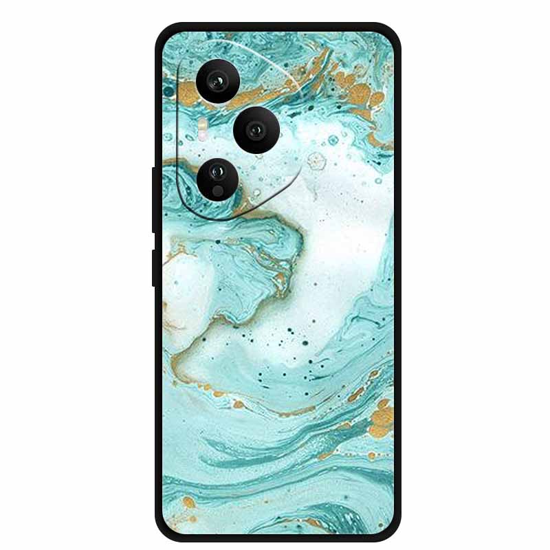 For Honor 400 Pro 5G Case Honor 400 5G Marble Painted Silicone Back Cover Cases for Honor 400 Pro/ 400 TPU Black Case 400 Pro 5G