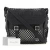 Dior Messenger Shoulder Bag mesh black canvas Women Used