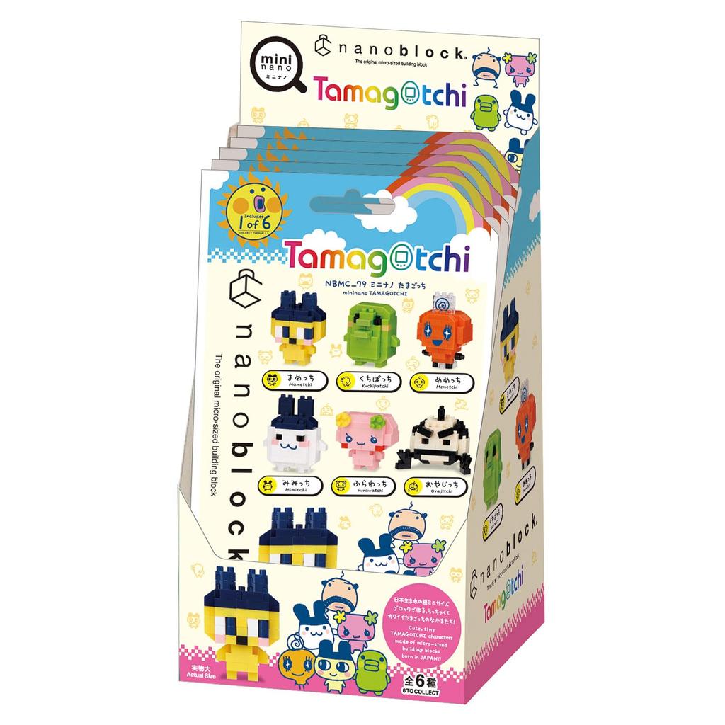 Kawada Nanoblock Mini Nano Tamagotchi (BOX) NBMC79S 1 BOX  6 Pieces, Total 6 Types
