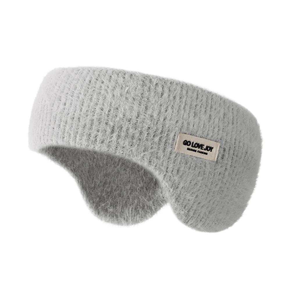 Winter Warme Gestrickte Ohrenschützer Winddicht Dickes Plüsch Ohrschutz Radsport Stirnband Herren Damen Outdoor Laufen Thermische Ohrenklappen
