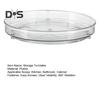 Storage Turntable 360° Rotating Storage Tray Organizer Transparent Round Storage Box for Kitchen Bathroom Cabinet