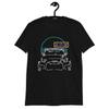 Retro Car Outline Art with Japanese Text T-shirt