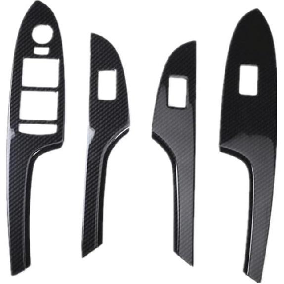 Carbon Fiber Look Interior Center Console Dashboard Panel Trim Cover for Cadillac ATS 2013-2019 ABS Plastic Dashboard Cover Decoration