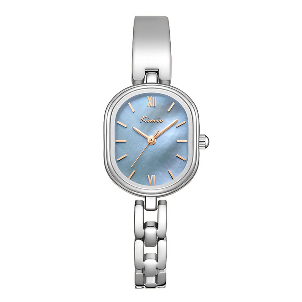 

Новые повседневные овальные часы с перламутровым браслетом, модные темпераментные женские кварцевые часы для поездок на работу