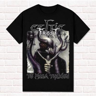 Celtic Frost T-Shirt To Mega Therion 1985 Thrash Metal Death Black Metal Tees Tops Unisex Cotton Short Sleeve High Street