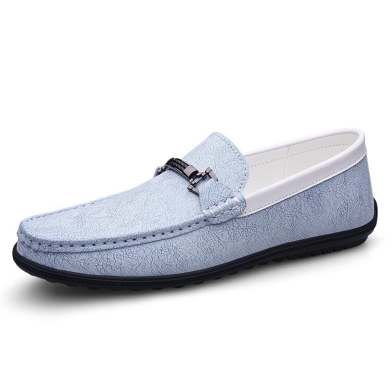 Men s Business Casual Leather Loafers: Formal, Large-Size, Fashionable Driving Shoes 45