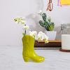 Mini-Cowboy-Stiefel Blumenvase Ornament Harzfigur Statue Skulptur Blumenhalter Behälter Heim-Büro Tischmittelstück Dekorative Pflanzen