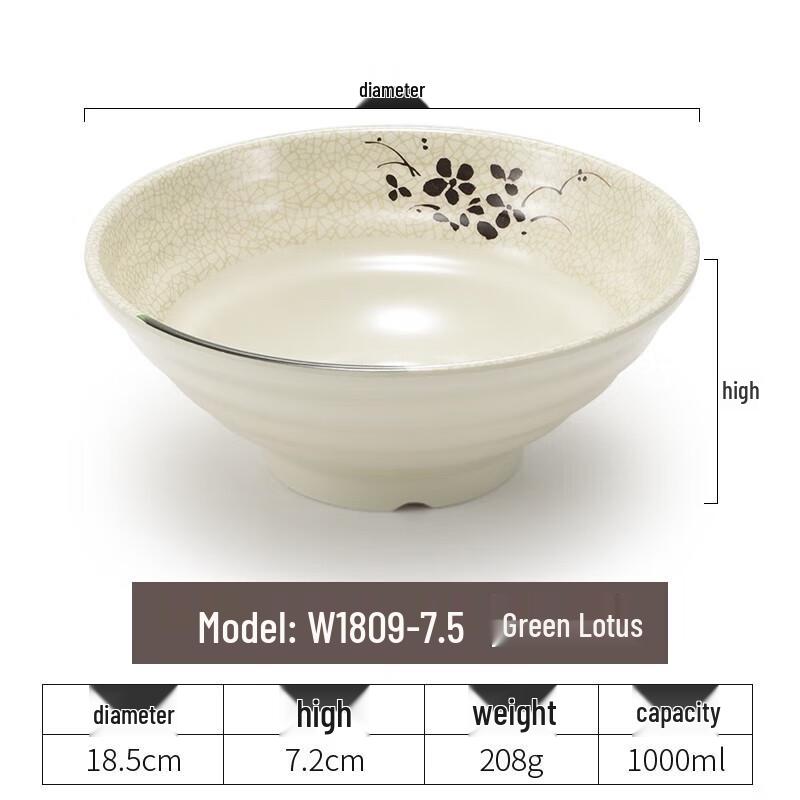 Melamine Noodle & Soup Bowl