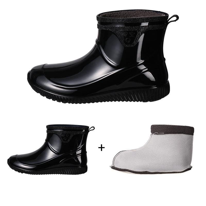 

Мода 2024 года, модные мужские резиновые сапоги, резиновые полусапожки, нескользящие, прочные, мужские, удобные, мягкие, дождливые, для рыбалки, кухни 42