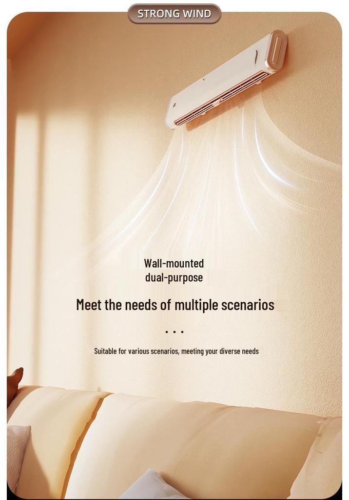 Turmventilator für Zuhause: Vertikale/Horizontale Nutzung, USB, Leises blattloses Design für Schlafzimmer & Baby