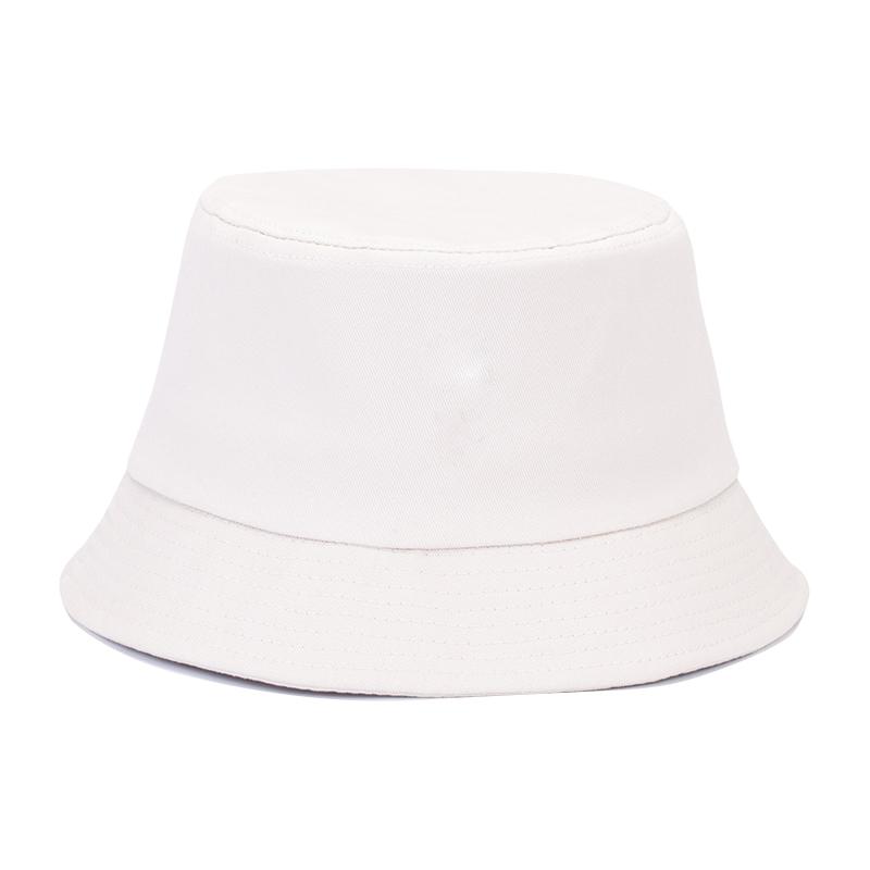 Cotton Solid Bucket Hat | Summer Sun Protection & Breathable Round Crown