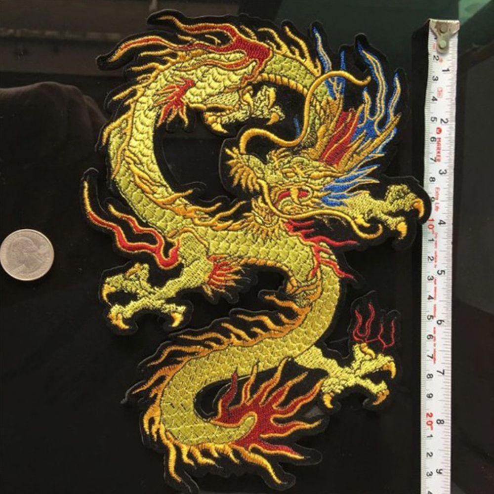 Golden Embroidery On Clothes Punk Jeans Applique Clothing Accessory DIY Patch