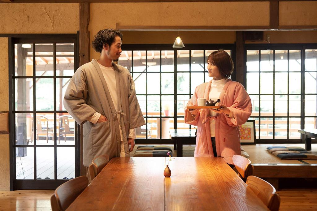 Watanosato Cotton Hanten for Twill Hickory Pattern Men, Weave,
