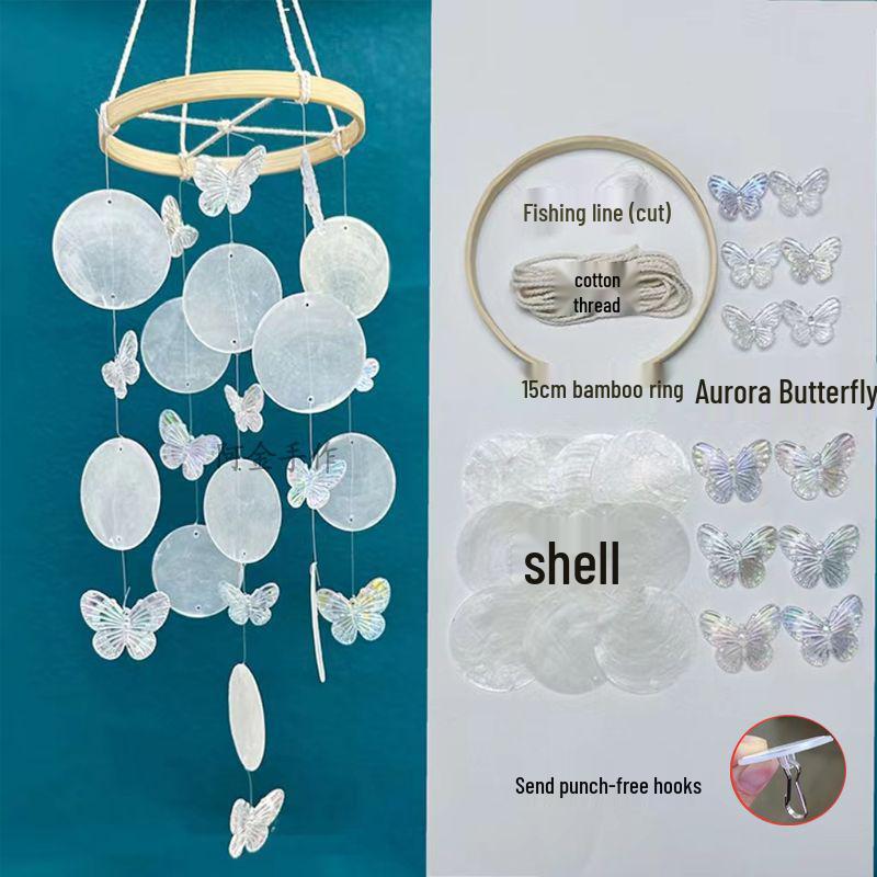 

Creative Seashell Wind Chime & Dream Catcher Pendant - Fresh Hanging Balcony or Bedroom Decor Gift