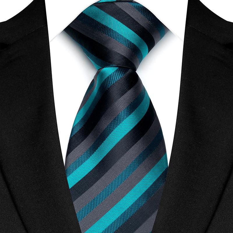 8cm New Men s Tie Fashion Classic Polyester Stripes Polka Dot Necktie For Designer Business Wedding Party Accessories Gift